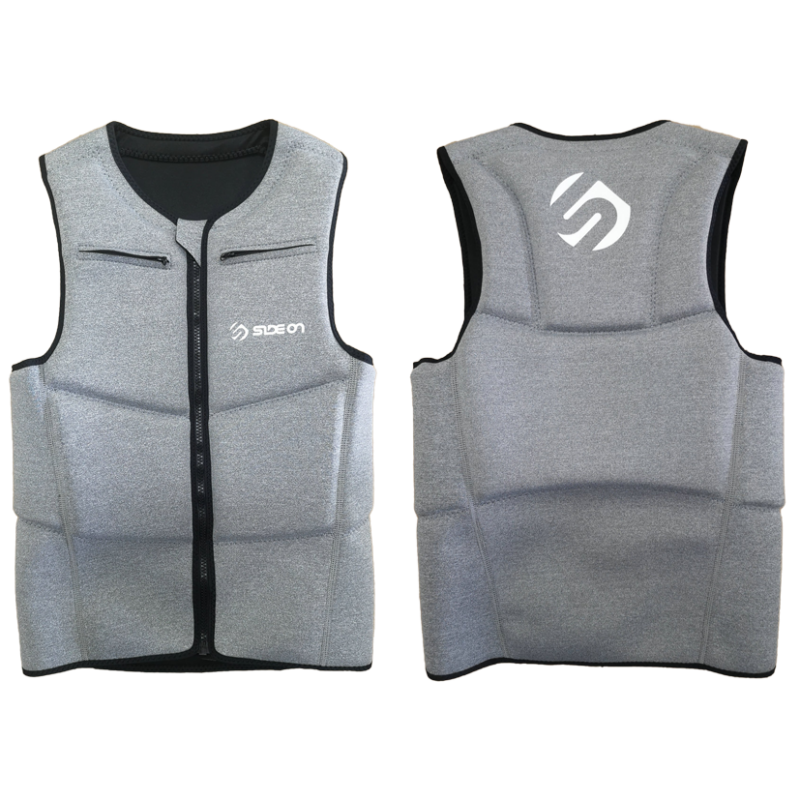 SIDEON IMPACT VEST HALF PROTECTION  LIGHT GREY MOTTLED