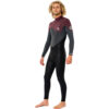 RIP CURL Omega 5/3 Back Zip MAROON