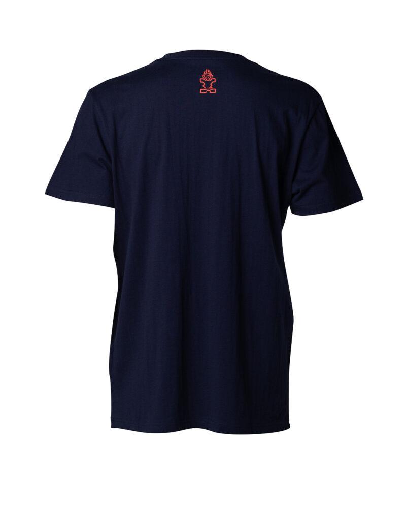 Starboard Mens Finger Print Tee – Navy /fluo Red - immagine 2
