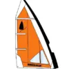 Windsurfer Sail 5,7 Orange/White