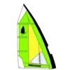 Windsurfer Sail 5,7 Green/Yellow