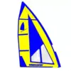 Windsurfer Sail 5,7 Blue/Yellow