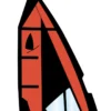 Windsurfer Sail 5,7 Red/Black