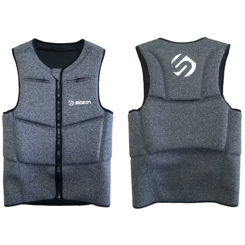 SIDEON IMPACT VEST HALF PROTECTION  DARK GREY MOTTLED