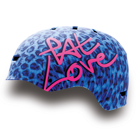Pat love Casco Blu fucsia
