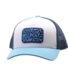 JP Floral Net Cap white/blue