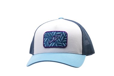 JP Floral Net Cap white/blue